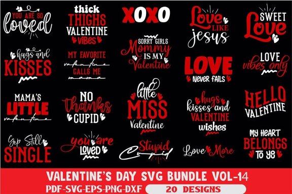 Valentine's Day SVG Bundle