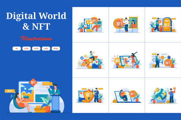 M469_Digital World NFT Illustrations