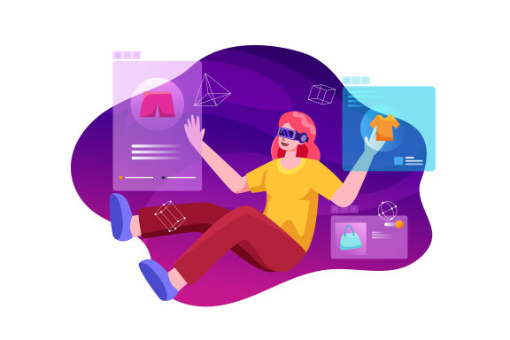 M468_Metaverse Technology Illustration Pack
