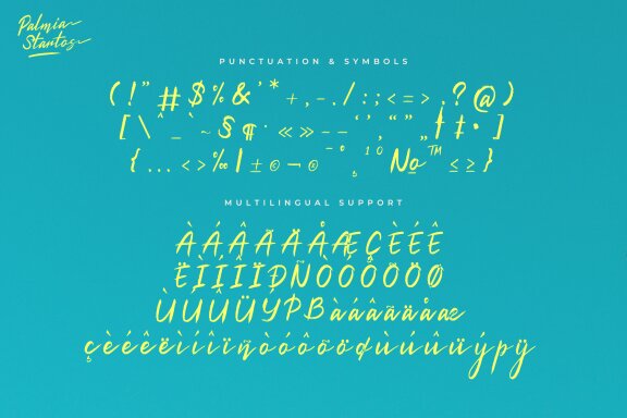Palmia Startos | Retro Brush Script