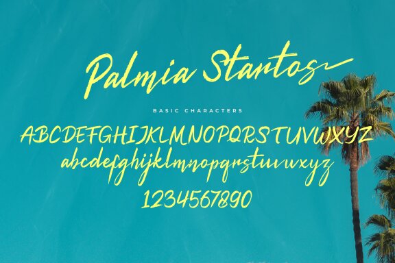 Palmia Startos | Retro Brush Script