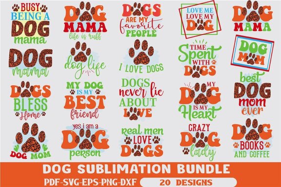 Dog Sublimation Bundle 