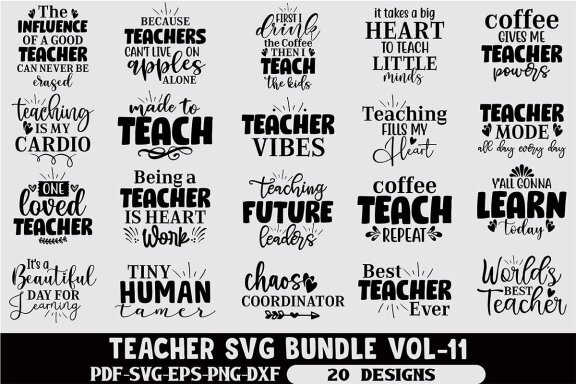 Teacher SVG Bundle 