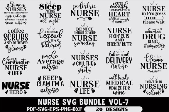 Nurse SVG Bundle 
