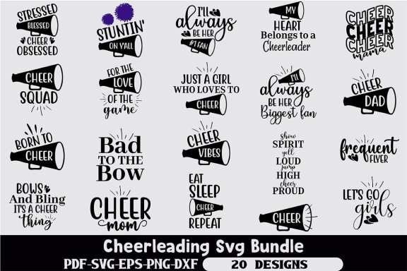 Cheerleading Svg Bundle