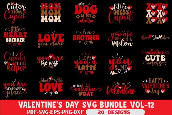Valentine's Day SVG Bundle 