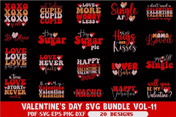 Valentine's Day SVG Bundle 