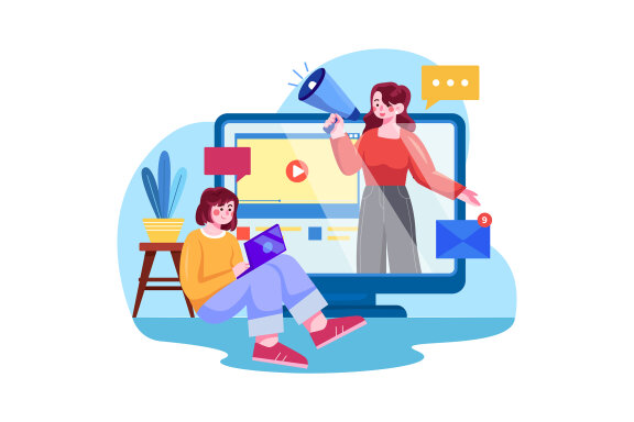 M455_Digital Marketing Illustration Pack