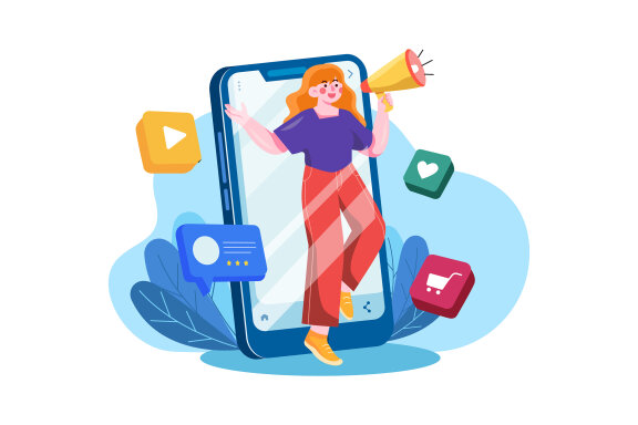 M455_Digital Marketing Illustration Pack