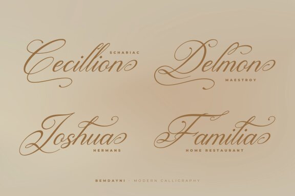 Bemdayni | Modern Calligraphy Font