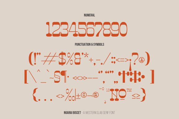 Ngarai Biscet | Western Slab Serif