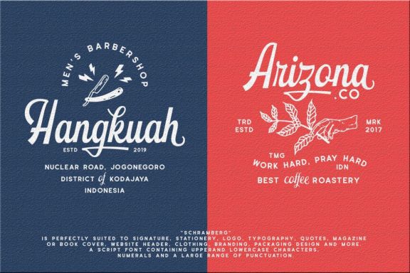 Schramberg Font Duo + Logo Template