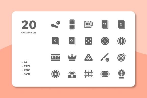 60 Casino Icons (3 Style)
