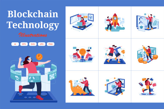 M423_Blockchain Technology Illustrations