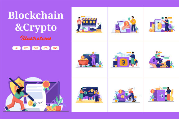 M416_Blockchain & Crypto Illustrations