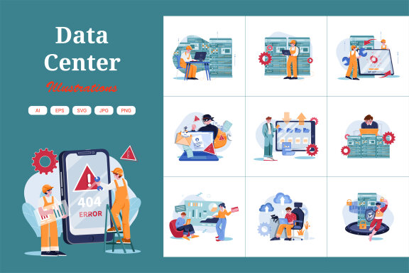 M407_Data Center Illustration Pack