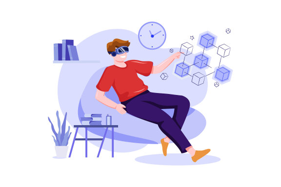 M398_Blockchain Technology Illustration Pack