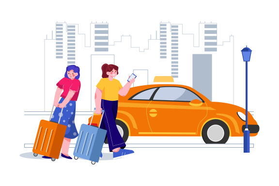 M394_Taxi Booking Illustration Pack