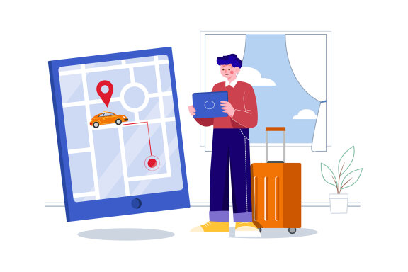 M394_Taxi Booking Illustration Pack