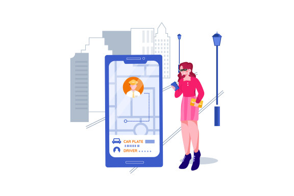 M394_Taxi Booking Illustration Pack