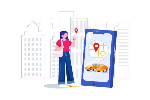 M394_Taxi Booking Illustration Pack