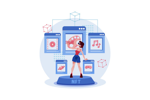 M386_NFT & Blockchain Technology Illustrations