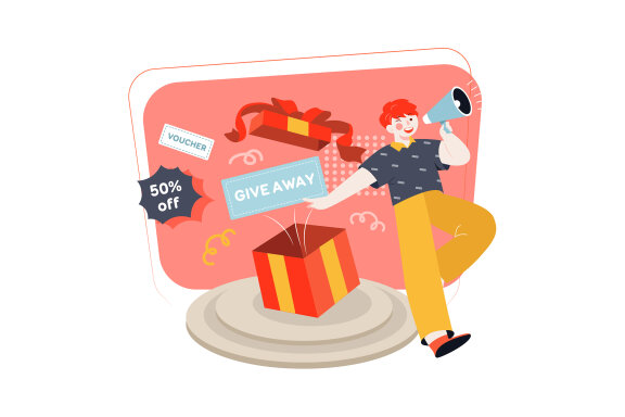 M350_ Shopping Promotion Illustrations