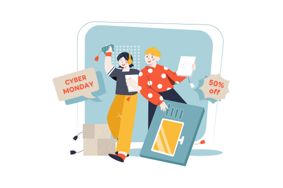 M350_ Shopping Promotion Illustrations