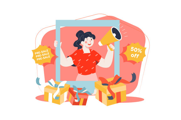 M350_ Shopping Promotion Illustrations