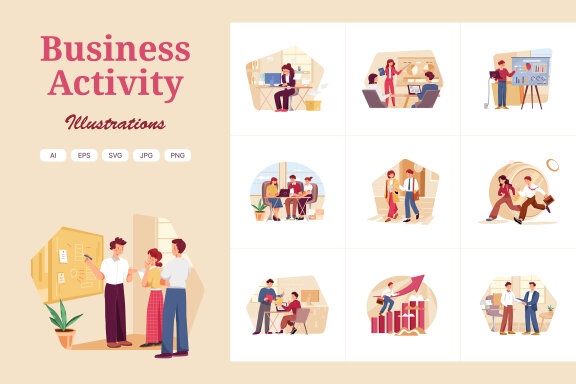 M329_ Business Activities Illustrations