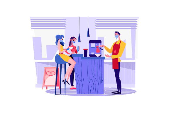 M317_ Social Distance Illustrations