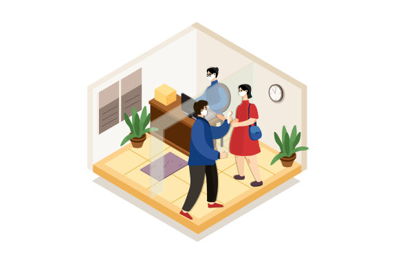 M316_ Social Distance Illustrations