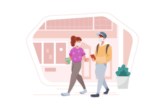 M312_ Social Distance Illustrations