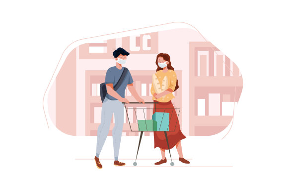 M312_ Social Distance Illustrations