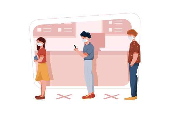 M312_ Social Distance Illustrations