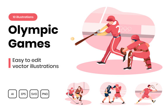 M310_ Olympic Games Illustrations