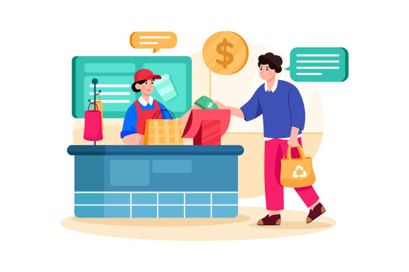M307_ Shopping & E-Commerce Illustrations