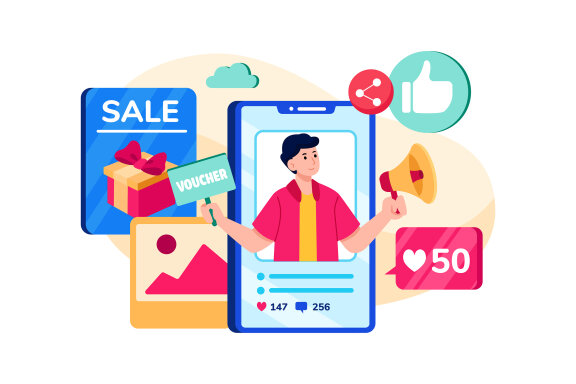 M307_ Shopping & E-Commerce Illustrations