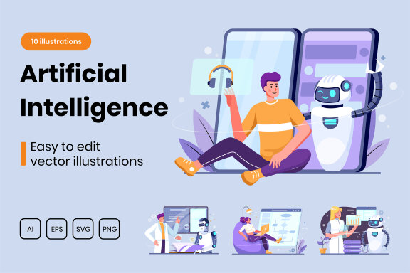 M306_ (AI) Artificial Intelligence Illustrations