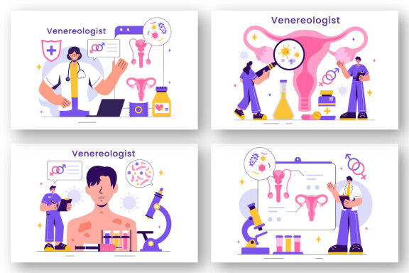 9 Venereologist Diagnostic Illustration
