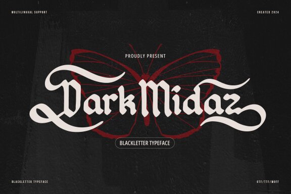 Dark Midaz | Blackletter Typeface