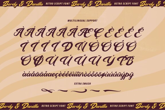 Berdy Danilla | Retro Script Font