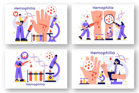 9 Hemophilia Disease Illustration 