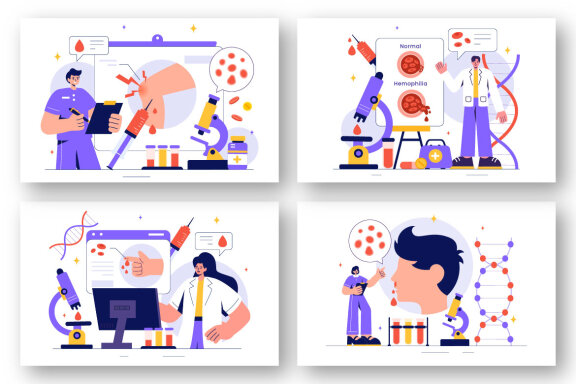 9 Hemophilia Disease Illustration 