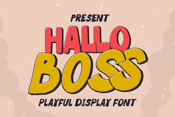 Hallo Boss | Playful Display Font