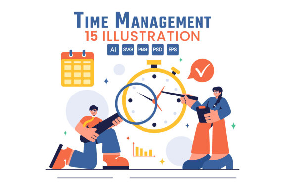 15 Time Management Planning Illustration