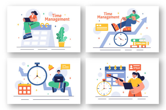 15 Time Management Planning Illustration