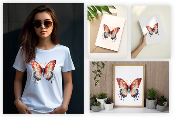 Watercolor Butterfly - FREE Sublimation PNG