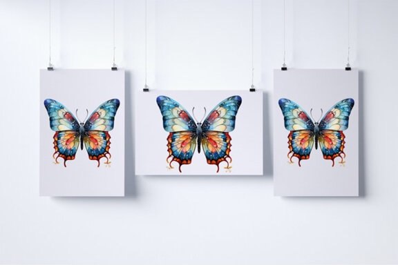 Watercolor Butterfly - FREE Sublimation PNG