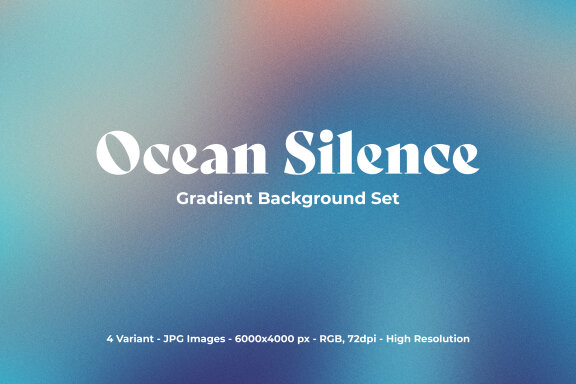 Ocean Silence Gradient Background Set